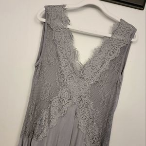 BKE Boho Lace Tunic Tank